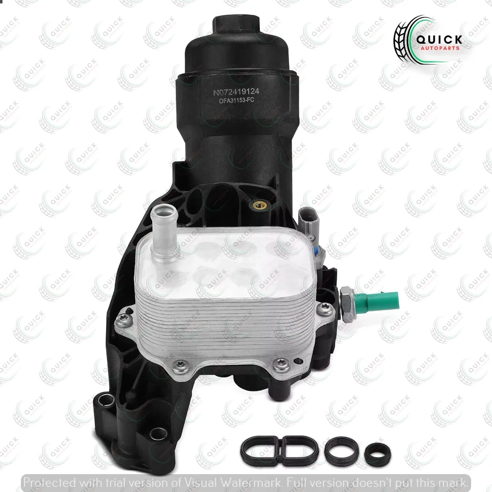 Audi A6 Q5 2008-2018 OIL FILTER HOUSING COOLER & SEALS 03N115389R - image 2 of 4