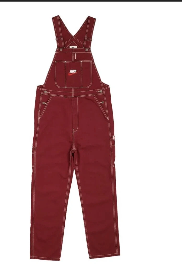 supreme nike cotton twill overalls Size XL Color Burgundy