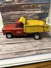 1960s Tonka Red Cab Yellow Toy Pressed Steel Dump Truck Vintage