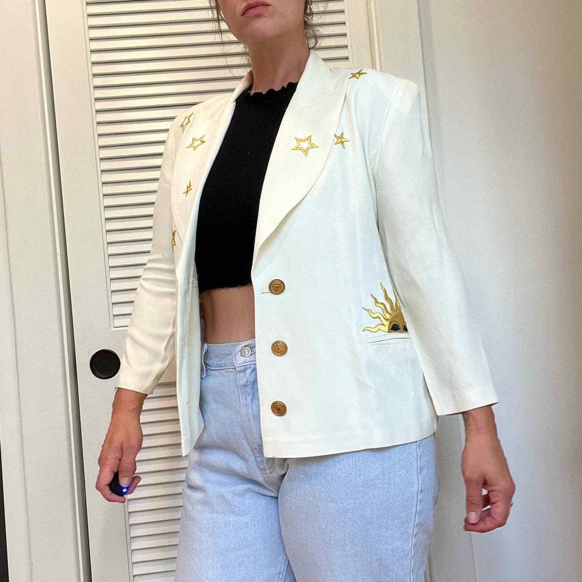 Vintage 80s DJ Summers Blazer Sun & Stars | eBay