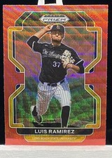 2022 Panini Prizm Draft Picks Luis Ramirez Red Wave Prizm #PDP199 A759