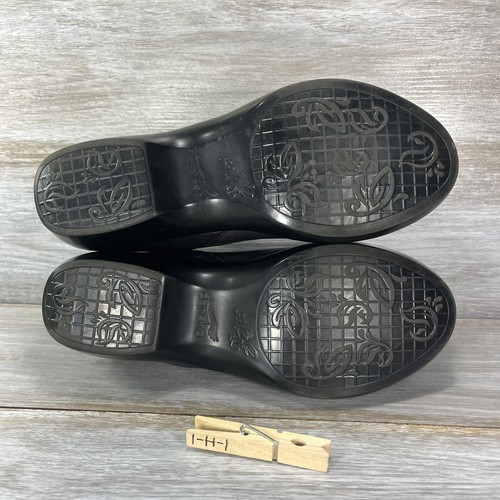 Dansko Women’s Arden Black Leather Slip-On Comfort Clogs Size EU 39 US 8.5 - Picture 11 of 12
