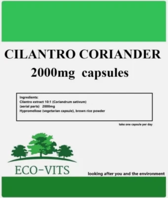 ECO-VITS Cilantro Coriander 2000mg Capsules – Detox Support & Digestive Health - ECOVITS