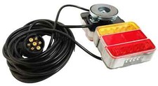 MAGNETIC LED TRAILER TOWING LIGHTBOARD LIGHTS 4.5 METRE rear lamps bike tractor