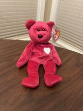 Ty Beanie Baby  Valentina  Heart Valentine  s Day 8.5  Bear  Tag Protector 1998