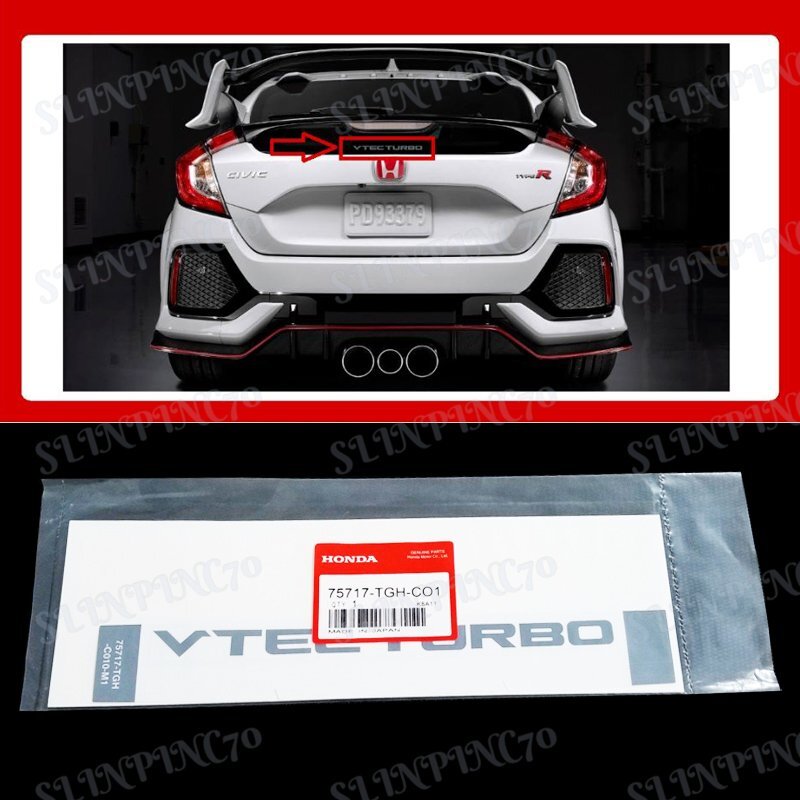 for OEM CDM VTEC Turbo Decal Sticker Honda Civic CTR Type R Fk8