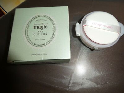 Etude House~Precious Mineral Magic Any Cushion + Refill~Magic Mint~SPF 34~N/I/B