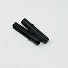 18651 LEGO Technic Parts Axle 2L w/ Pin w/ Friction Ridges BLACK (2)