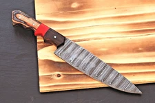 Custom Made Forged Damascus Steel Blade Utility Chef's Knife 2814