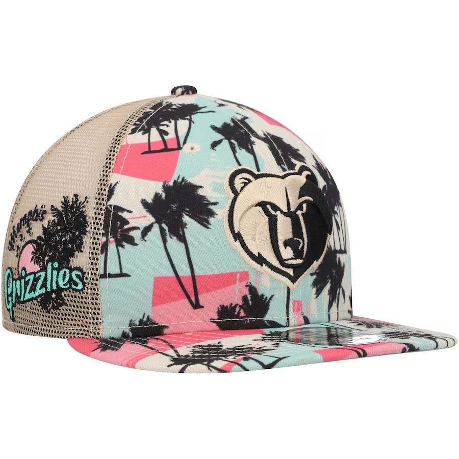 Memphis Grizzlies New Era Palm Trees 9FIFTY Trucker Snapback Hat
