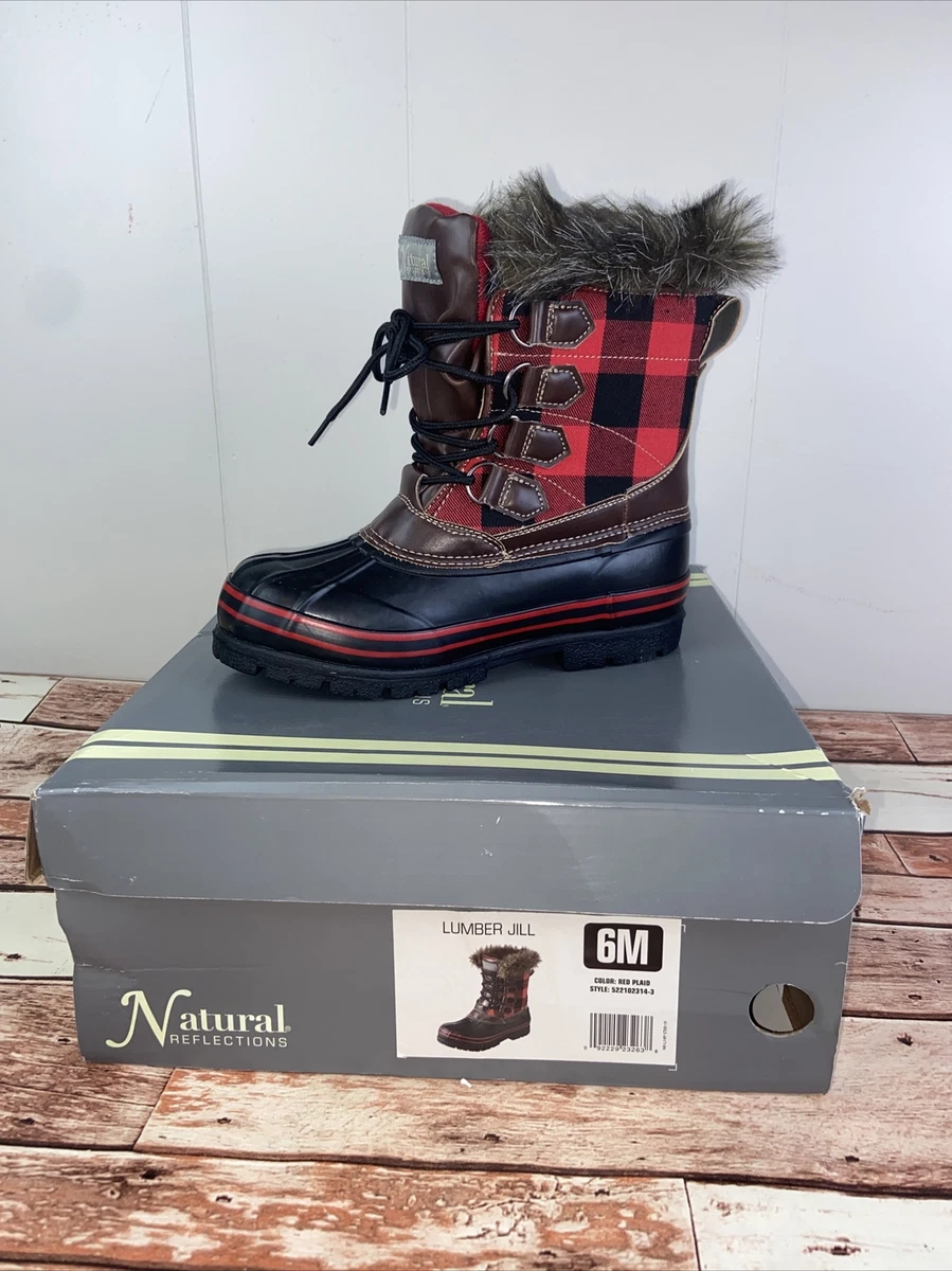 Natural Reflections Women s Lumber Jill Insulated Pac Snow Boots 2311731 Sz 6M