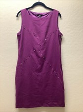 Premise Dresses Purple Metal Stud Grunge Goth Rock Punk Dress Size 12