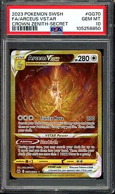 PSA 10 GEM MINT Arceus VSTAR GG70/GG70 Crown Zenith 2023 PSA 10 GEM MINT Arceus VSTAR GG70/GG70 Crown Zenith 2023
