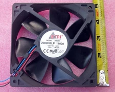ETRI 298DH-1LP DC Axial Fan 12V 4.32W, 3 Wire, 120mmx120mmx25mm, NEW, FREE SHIP