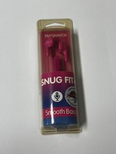 Magnavox Snug Fit Earbuds Pink New