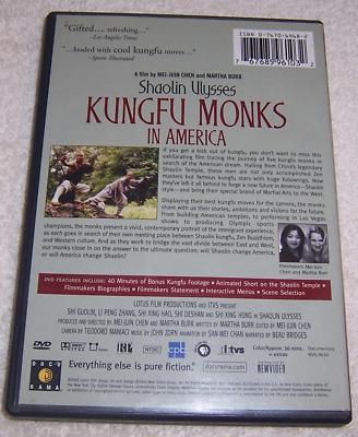 Shaolin Ulysses: Kungfu Monks in America DVD Beau Bridges