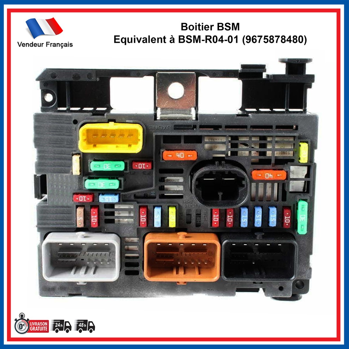Fuse Box for Peugeot 307 CC SW 308 I 607 807 - BSM-R04
