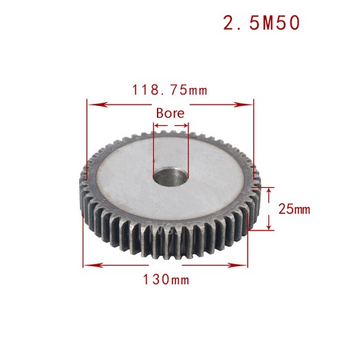 Mod 2.5 Stirnrad & Zahnstangen 10 - 120 Zähne 45# Kohlenstoffstahl Getriebe Gear - Bild 53 von 87