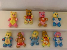 9 Vintage 1989 Lewis Galoob SO SMALL Babies Mini Beanie Cats Bears Dog Lion.