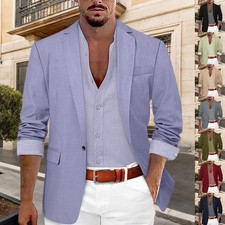 Herren Sakko Blazer Jacke Jackett Slim Fit He...