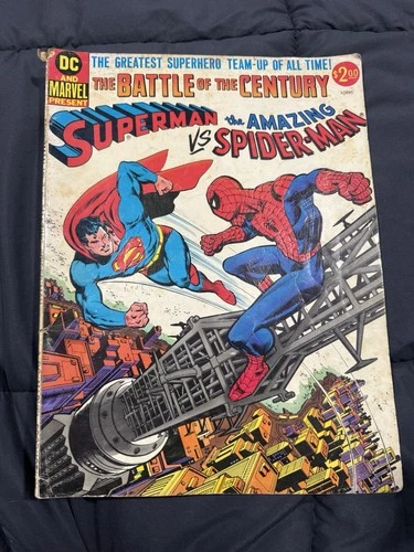SUPERMAN VS THE AMAZING SPIDER-MAN BATTLE OF THE CENTURY 1976 DC MARVEL ORIGINAL