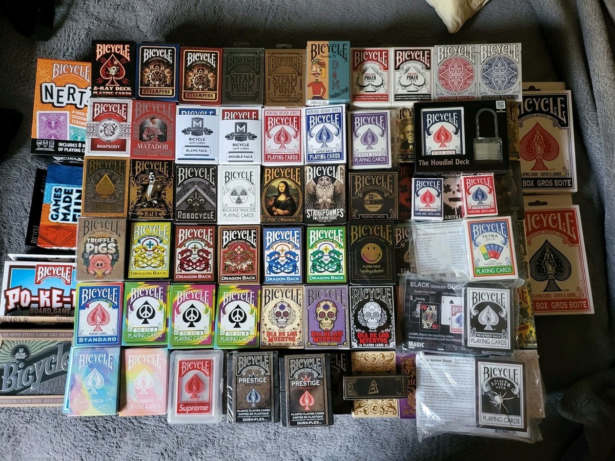 Bicycle Playing Card Lot 476 decks brand new sealed. Over 8500 in