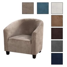 Camel Silver Fox Velvet Sofa Cover Sophisticated and Stylish Room Enhancement