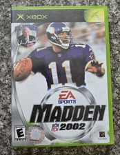 EA Sports Madden NFL 2002 CIB (Microsoft Xbox, 2001) Complete w/ Manual & Cover