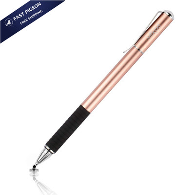 Mixoo Capacitive Stylus Pen, Disc & Fiber Tip 2 in 1 Series, High Rose Gold 