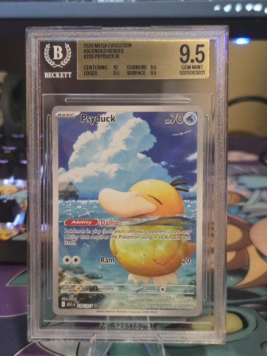 2026 MEGA EVOLUTIONS ASCENDED HEROES #226 PSYDUCK BGS 9.5 ( 10 Sub Centering )