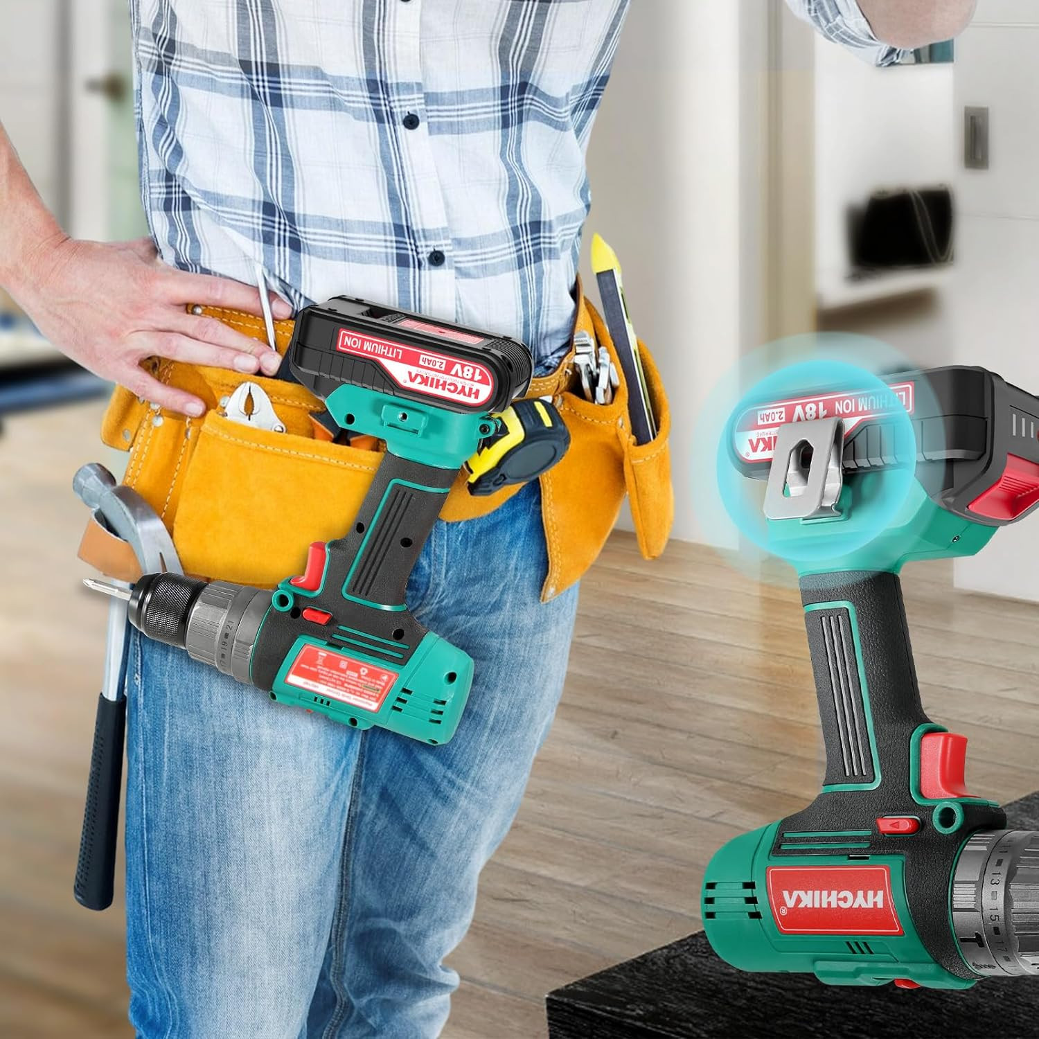 Trapano Avvitatore HYCHIKA 18V con Batteria foto 5