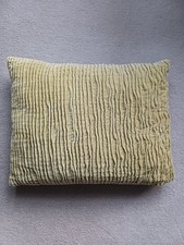 Hardly Used Next Green Pintuck Rectangular Cushion 50 cm x 40 cm