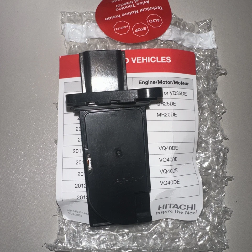 Sensor de flujo de masa de aire Hitachi MAF0123 Nissan Infiniti OEM Foto 4 de 4