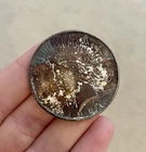 1922 Peace Silver Dollar Coin Unique Multicolor Toning