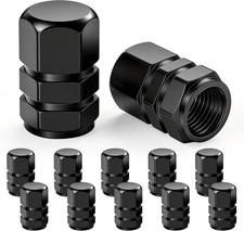 Car Tire Valve Stem Caps, 12Pcs Air Caps Cover, Universal for Cars, Suvs, Bike,
