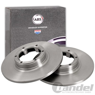 2x A.B.S. BREMSSCHEIBEN 228mm HINTEN VORNE passend für ARO 10 240-244 DACIA
