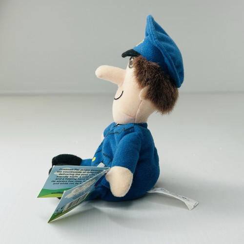 Postman Pat Plush Beanie 7” Soft Toy 1998 Golden Bear Vintage With Tags Rare - Picture 4 of 17