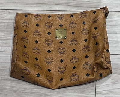 #ad MCM Visetos Monogram Clutch Bag $142.00