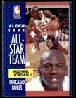 1991-92 Fleer #211 Michael Jordan Bulls Basketball Card 2902D