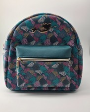 Disney The Little Mermaid Ariel Silhouette Mini Backpack - Teal Coral AOP