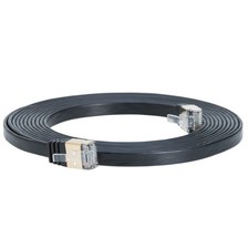 Flat Cat7 Cable Ethernet Network High Speed Patch Cord RJ45 Cat 7 Internet 15FT