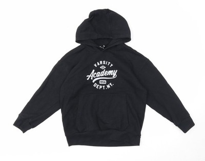 Schwarzer Pullover Hoodie Mädchen UK-Größe 9-10 Jahre DeFacto