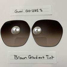 Factory Replacement Lenses For GUCCI 1285S-002 Sunglasses 60mm Brown Gradient