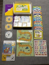 Hooked on Phonics Kindergarten Deluxe Set Yellow Workbook CDs Guide Cards 1996
