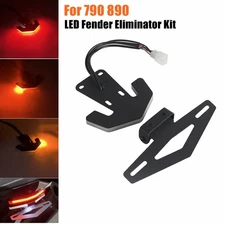 LED Fender Eliminator Brake Turn Signals w/ Licence Plate Bracket For 790 890
