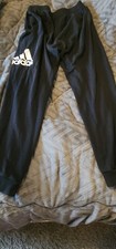 Nike Black Cotton Blend Jogger Pants Men's XL Drawstring Elastic Waist Pockets