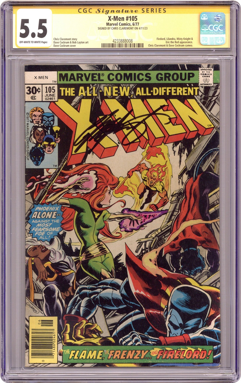 X-men #105 Firelord & Lilandra登場❗️アメコミリーフ X-Men #105 Value - GoCollect
