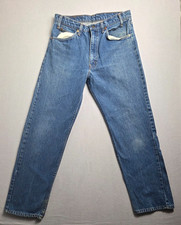 Vintage 1970's Levis 505 Jeans Mens 30x28 Orange Tab Scovill Retro Straight USA