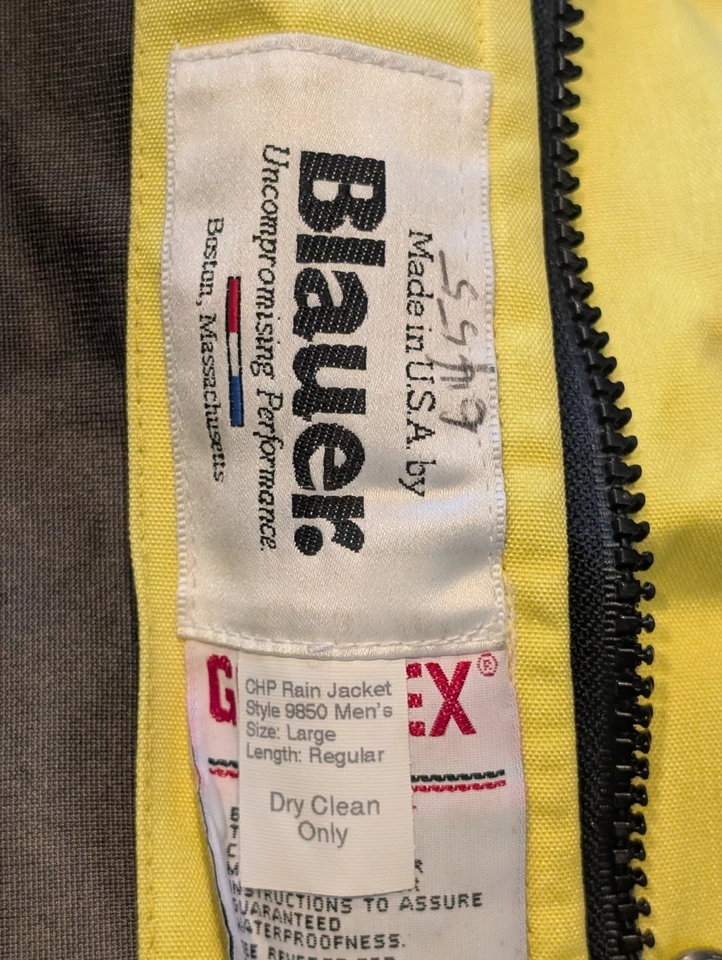 Blauer Goretex 9850 Rain Jacket Men's Large Regular  - Image 3 of 4