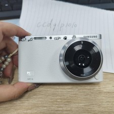 Samsung NX Mini 20.5MP Digital Camera White Kit with NX-M 9mm Zoom lens 95 New